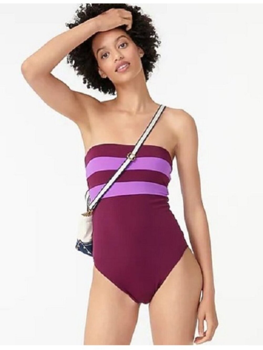 J. Crew Colorblock Bandeau Swimsuit 8